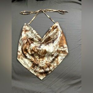 Sexy cropped halter top